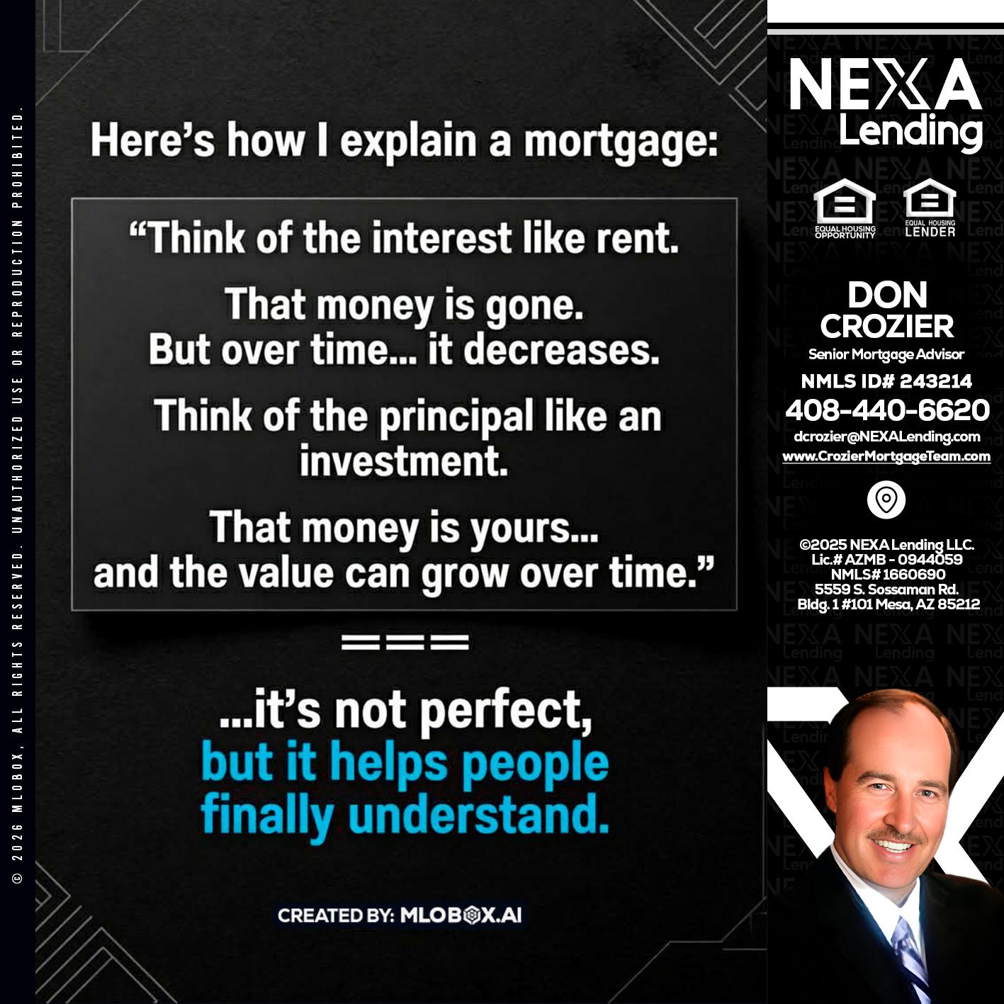 HERES NOW - Don Crozier -Senior Mortgage Advisor