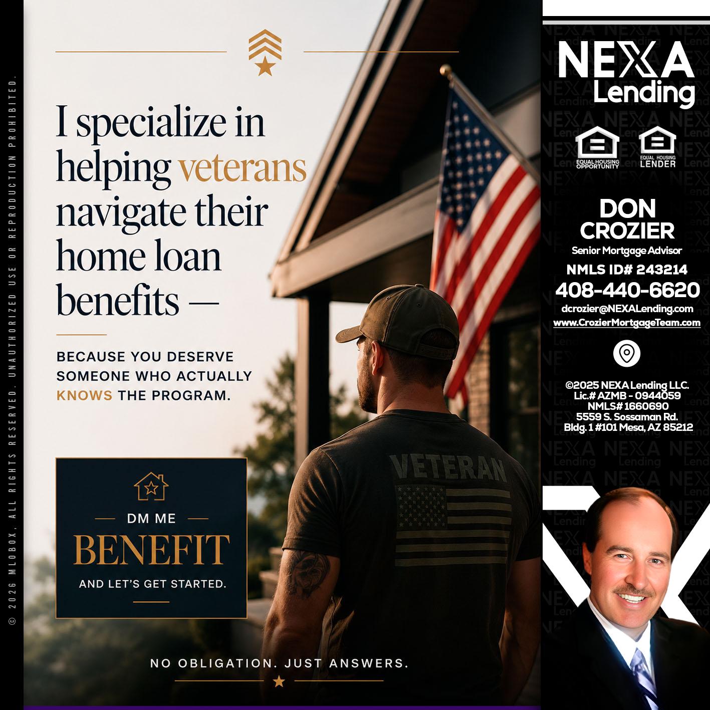 I SPECIALIZE - Don Crozier -Senior Mortgage Advisor