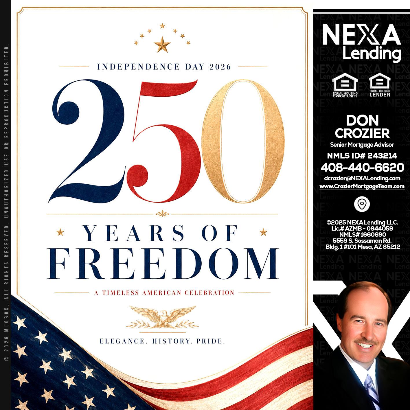 250 YEARS - Don Crozier -Senior Mortgage Advisor