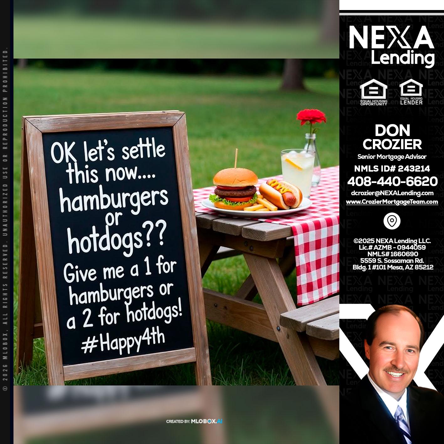 let settle this - Don Crozier -Senior Mortgage Advisor