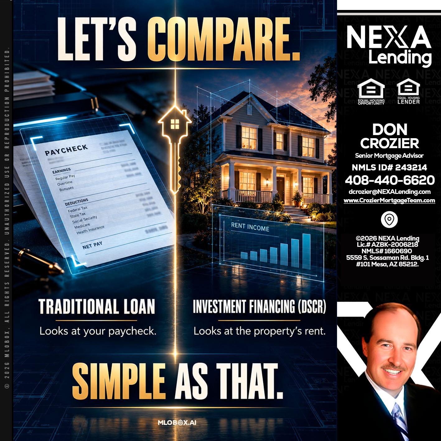 lets compare - Don Crozier -Senior Mortgage Advisor
