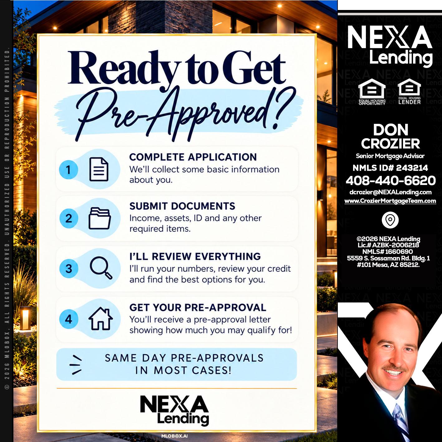 ready to get - Don Crozier -Senior Mortgage Advisor
